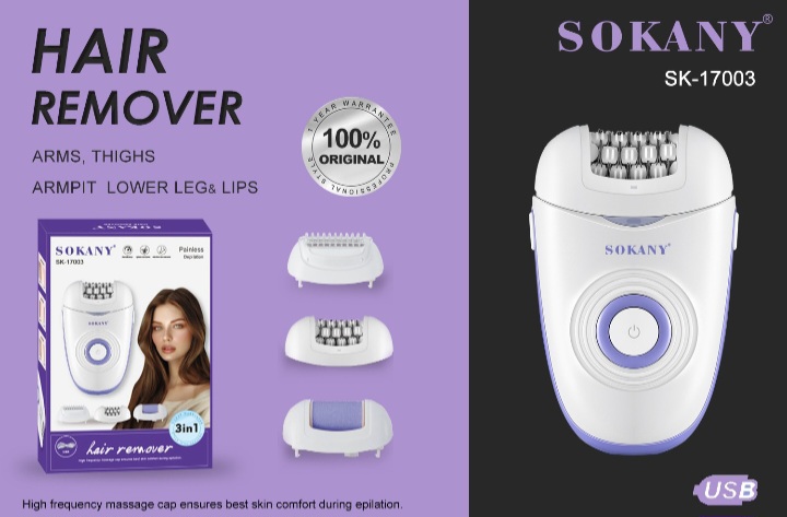 اپیلاتور برقی سوکانی مدل SK-17003