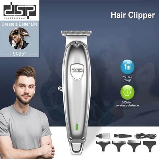 ماشین اصلاح دی اس پی مدل DSP-90351 با تیغه استیل ضد زنگ و برش مستقیم
