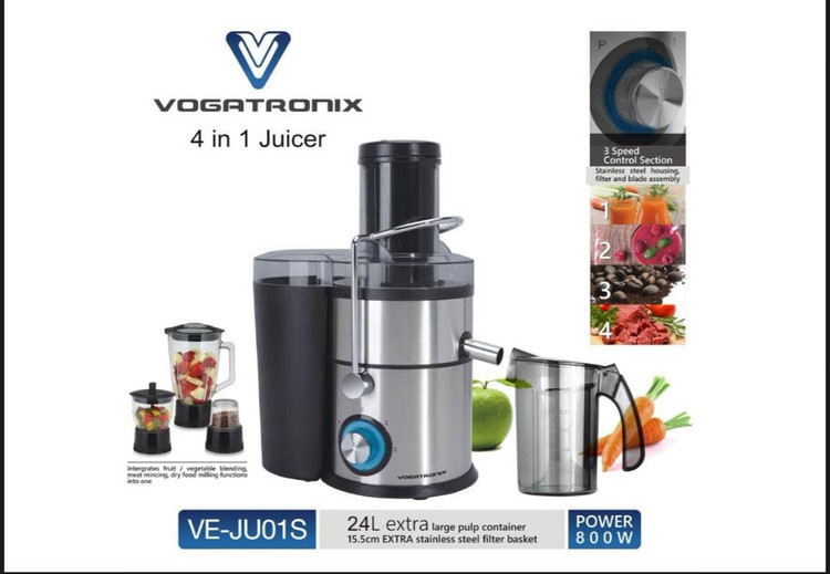آبمیوه گیری ۴ کاره وگاترونیکس مدل VE_JU 01s