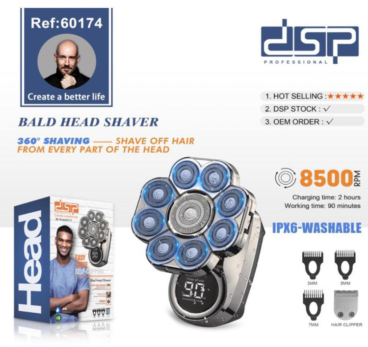 ماشین اصلاح دی اس پی مدل DSP-60174 ضد آب
