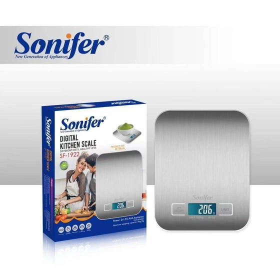 ترازوی آشپزخانه سونیفر مدل SF1922 دیجیتالی