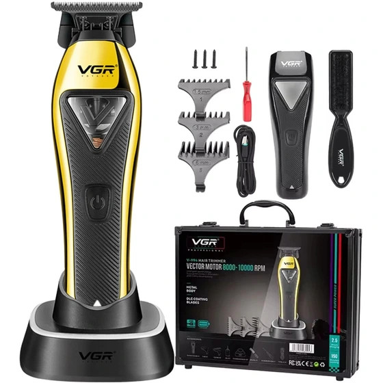 ماشین اصلاح وی جی آر مدل V-994 با تیغه استیل ضد زنگ و برش مستقیم