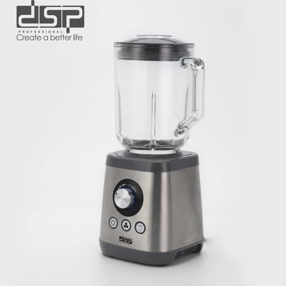 مخلوط کن و آسیاب DSP مدل KJ2198 | توان 1000 وات، پارچ شیشهای 1.8 لیتری، خردکن یخ