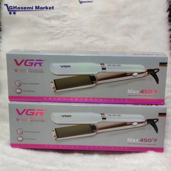 اتو مو وی جی آر مدل VGR-520 با صفحات سرامیکی و دما ۲۳۰ درجه