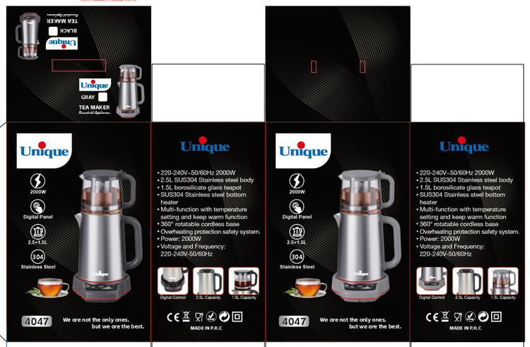 چای ساز دیجیتالی یونیک مدل 4047