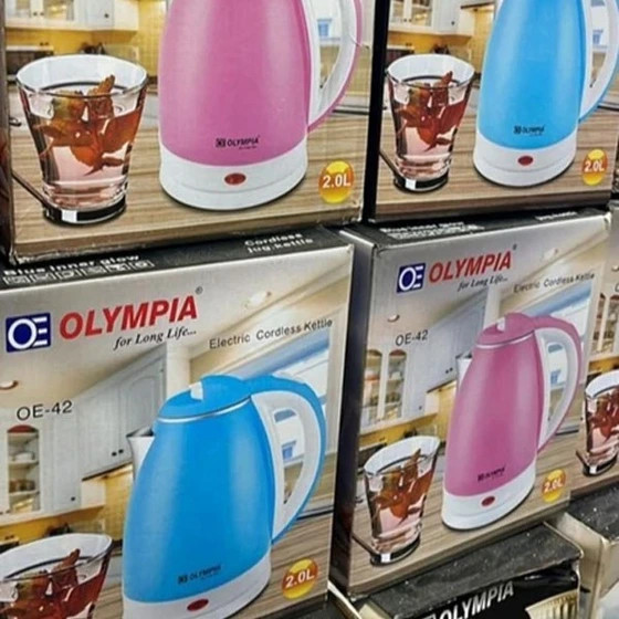 کتری برقی المپیا مدل OE42 ظرفیت ۲ لیتر دو جداره