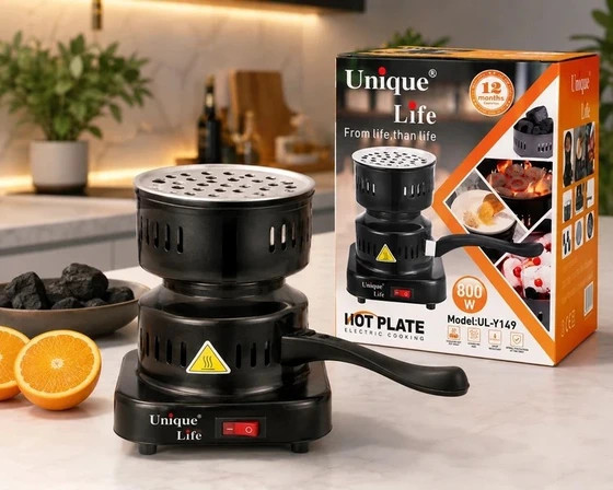 ذغال سرخکن برقی یونیک لایف مدل UL-Y149 | توان 800 وات